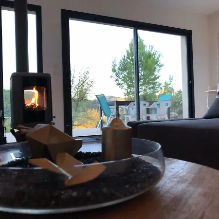 Сasa de vacaciones Nouveau !!! La Foret - Gite Moderne - Piscine - Vue Panoramique